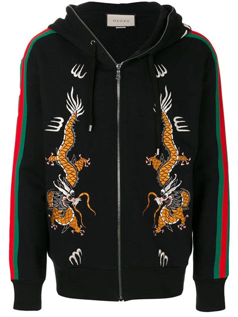 gucci hoodie zip|Gucci dragonfly hoodie.